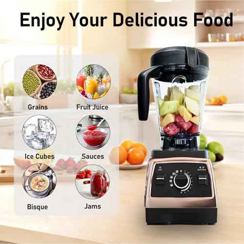 For Vitamix Blender Pitcher 64 oz Low-Profile Clear, Replacement Container for Vitamix 5300, 6500,750,7500, 5200, 6000, 6300,VM0102, VM0103, VM0197, G/Propel/Professional Series etc., 2-year warranty