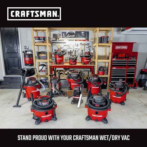 CRAFTSMAN CMXZVBE38665 2-1/2 to 1-1/4 inch Adapter Wet Dry Vac Attachment, Industrial-Grade Shop Vacuum Accessory that Connects 2-1/2 in. Vac Hoses to 1-1/4 in. Accessories