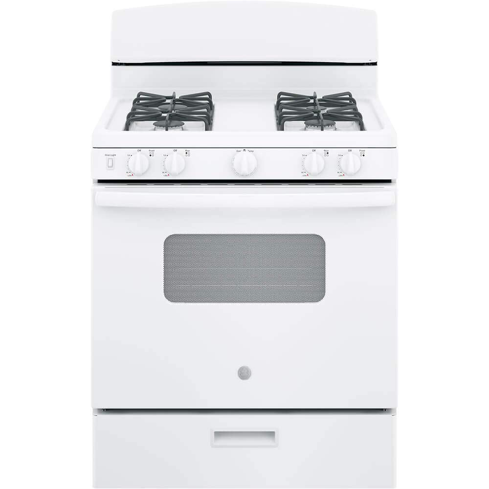 GE 30 in. 4.8 cu. ft. Freestanding Gas Range in White