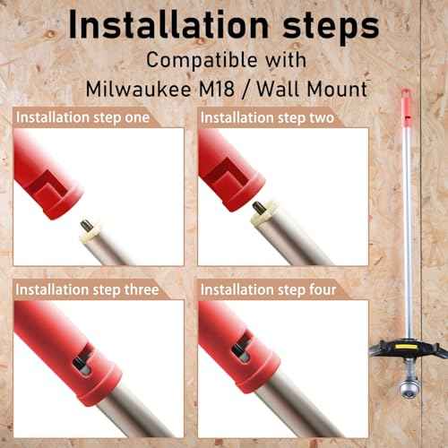 5 Pack Garage Storage Hooks Attachment Compatible with Milwaukee M18 / Wall Mount Utility Hooks/Attachment for Garage, Shed, Car, House, Storeroom, Basement£¨Red£©