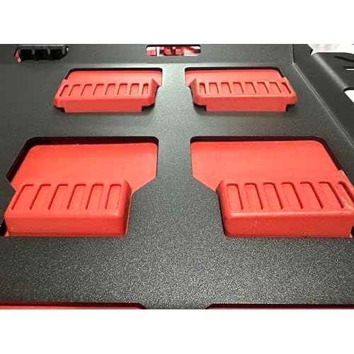for milwaukee packout wall mount Packout Mounting Plate, Metal Base for Milwaukee Toolboxes, milwaukee mounting plate Wall or Floor Mount (1 Half Width Black)