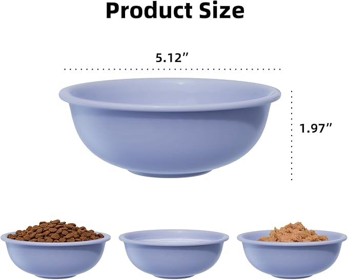 MS!MAKE SURE Spring Roll Single Cat Bowls Blue