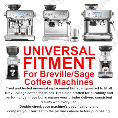 Upper & Lower Precision Fit Conical Burrs for Sage/Breville Barista Espresso Coffee Machines Grinders