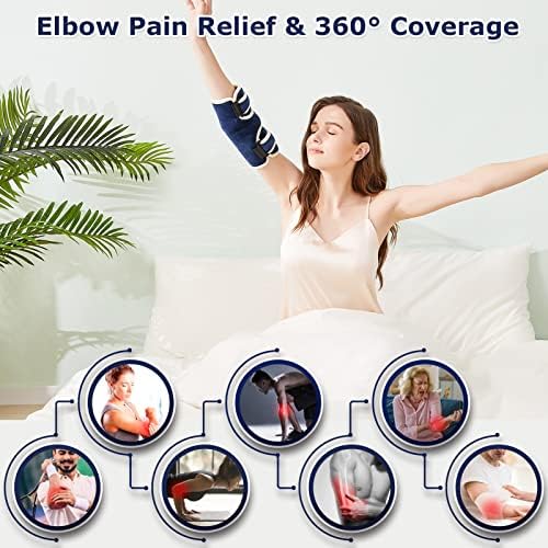 CAMECO Heated Elbow Wrap for Pain Relief, Electric Arm Heating Pad for Tendonitis, Tennis Elbow & Arthritis, Dry Heat Therapy Brace, Auto Shut Off & 86℉-158℉ Adjustable for Leg, Knee, Men & Women