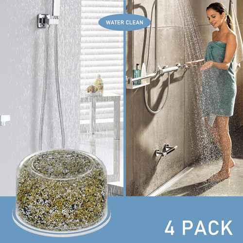 Shower Head Filter Replacement Cartridge Compatible with All Canopy Handheld & Fixed Filtered Shower Head, Shower Filter For Hard Water, 4 Pack