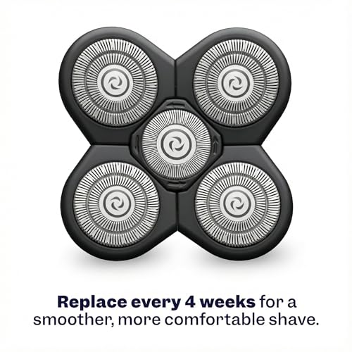 Freebird Electric Head & Body Hair Shaver - Mens Cordless Waterproof Razor with Rotary Blades (FlexSeries, Shaver Kit + One Blade Refill)