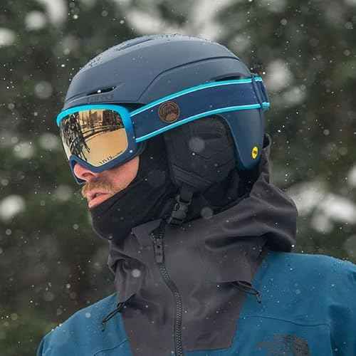 Giro Ringo Ski Goggles - Snowboard Goggles for Men, Women and Youth - Dark Shark Streaker Strap with Vivid Royal Lens