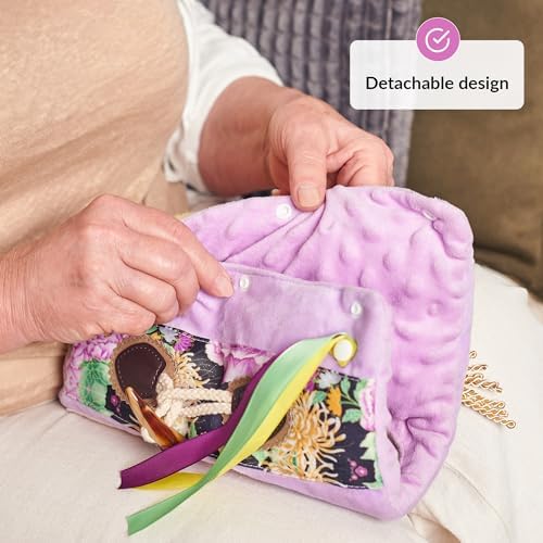 Fidget Wrist Cuff Sensory Toys | Fidget Toys for Dementia | Dementia Products for Elderly | Anxiety Sleeve | Gifts and Activities for Seniors with Alzheimer’s or Dementia | Fidget Wrists (Big, Flower)