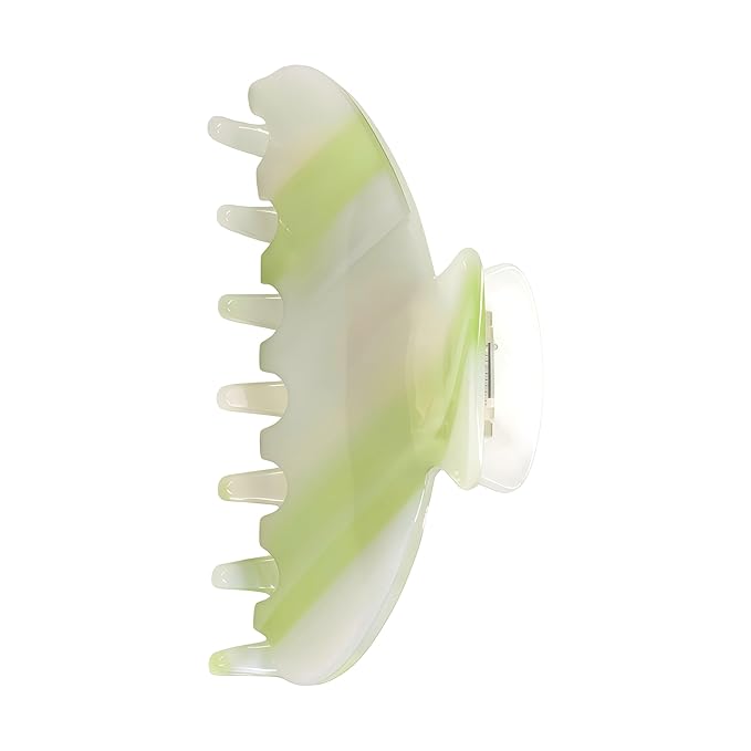 Durable Acetate Hair Clips - 4-Inch Cyan tint Claw Clips for Fine and Thick Hair (Cyan tint)