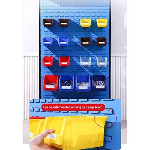 Hardware Storage Bins for Garage&tool room(Yellow,pack of 12)