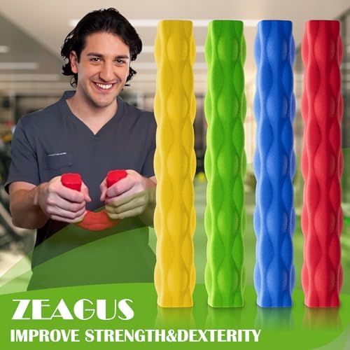 Resistance Bar for Physical Therapy 3Pack,Flexible Non-slip Twisting Hand Exercise Bar,Relieves Tendonitis Pain&Improve Grip Strength,Hand Therapy Bar for Injury Recovery & Tennis Elbow