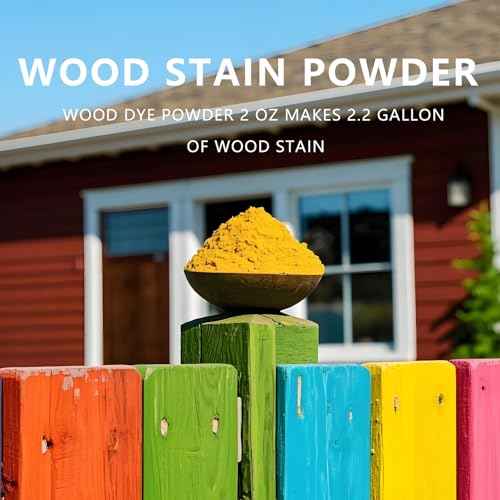 GOODTAKE Green Wood Stain Powder, Wood Dye Stain Powder That Makes Vibrant Wood, Premium Fast Dry Dark Wood Stain Powder for Crafts, Multiple Finishes - for Indoor Outdoor Wooden (Green, 2 oz)