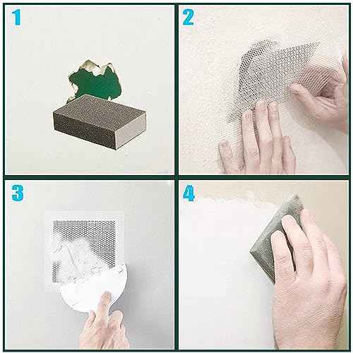 3 Pcs 2 Inch Wall Patch Repair,Drywall Repair Patch Self Adhesive Drywall Patch and Fiberglass Repair Kit,Heavy Duty Dry Wall Hole Repair Patch for Drywall Plasterboard,Plaster Dent Repair