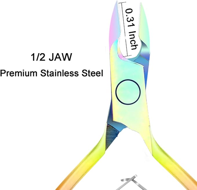 Cuticle Trimmer Cuticle Nippers, Durable Cuticle Cutter, Salon Toe Nail Cuticle Clippers, Stainless Steel Cuticle Remover Cuticle Scissor, Pedicure Manicure Tools for Fingernails and Toenails