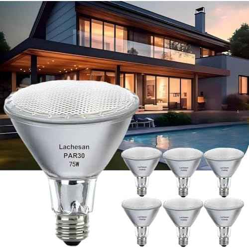 Par30 Halogen Flood Light Bulbs120V 75W, Halogen Long Neck Bulb, 2700K Warm White Dimmable High Brightness, Great for Accent Lighting, Tracking, Recessed Bulb