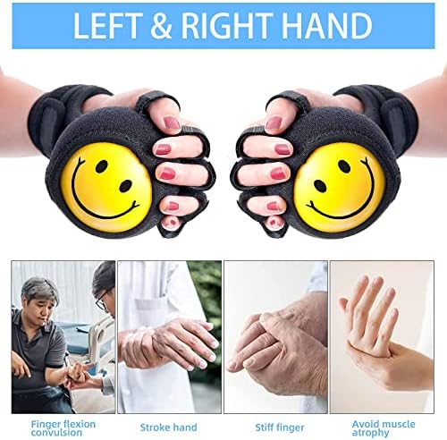 Anti-spasticity Ball Splint Hand Finger for Hand Stroke Hemiplegia Finger Recovery Spasm Dystonia Hemiplegia Finger Training Hand Functional Impairment for Children and Men and Women (Medium)