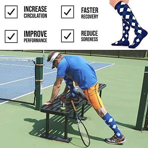 Go2 Compression Socks for Men Women Nurses Runners| Medium Compression Stockings…