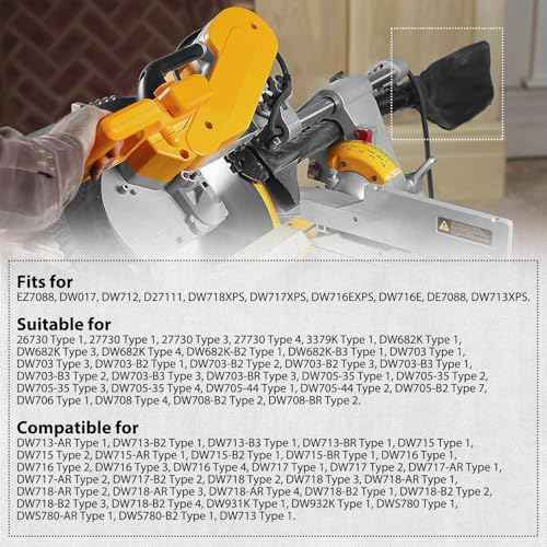 Replacement Dust Bag for DeWalt Miter Saw Replaces for 147734-06 14773406 Fits for DE7088 DW682K DW703 DW705 DW708 EZ7088 DW017 DW712 D27111