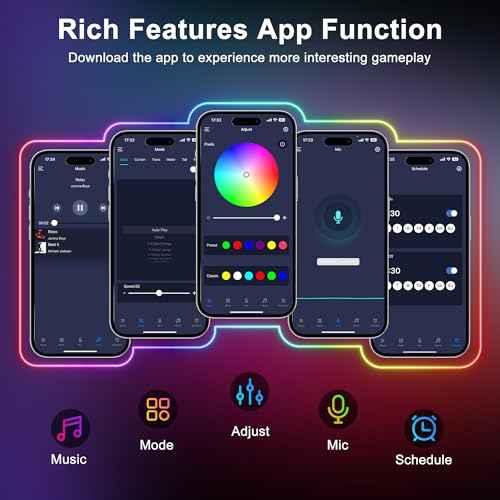 maylit 360 Degree Luminous Reticulate Weave Rope Lights, 25ft Addressable ICRGB LED Strip Lights, Music Sync, DIY Design, USB Powered Flexible LED Lights for Gaming Room Living Bedroom Wall Decor