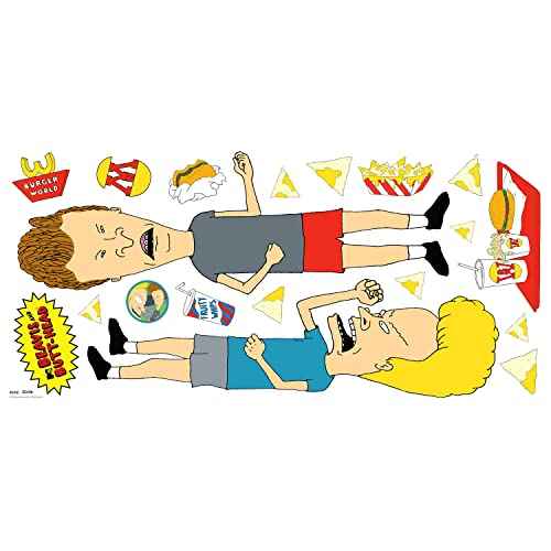 RoomMates RMK5267GM Beavis and Butt-Head Peel and Stick Giant Wall Decals