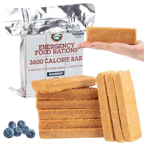 Grizzly Gear Emergency Food Rations - Blueberry & Vanilla Pound Cake Bars (2 Pack) - 6 Day, 144 Hour Supply For Disaster, Hurricane, Flood Preparedness - Less Sugar, More Nutrients - 5 Year Shelf Life