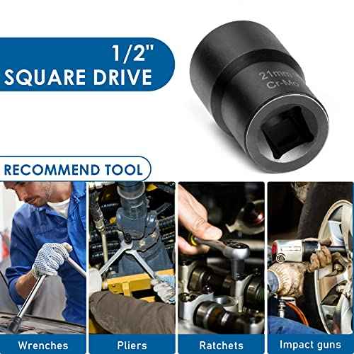 Lug Nut Removal Tool,10 Piece Lug Nut Extractor Set 1/2 Inch Drive, Easy Out Lug Nut remover for Damaged, Frozen, Studs, Rusted, Rounded-Off Bolts & Nuts Screws