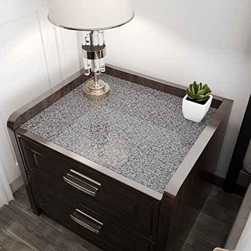 Yenhome Black Granite Contact Paper for Countertops Waterproof Granite Countertop Contact Paper Self Adhesive Marble Counter Top Covers for Kitchen Island Bathroom Cabinets Granite Wallpaper 17.7"x80"