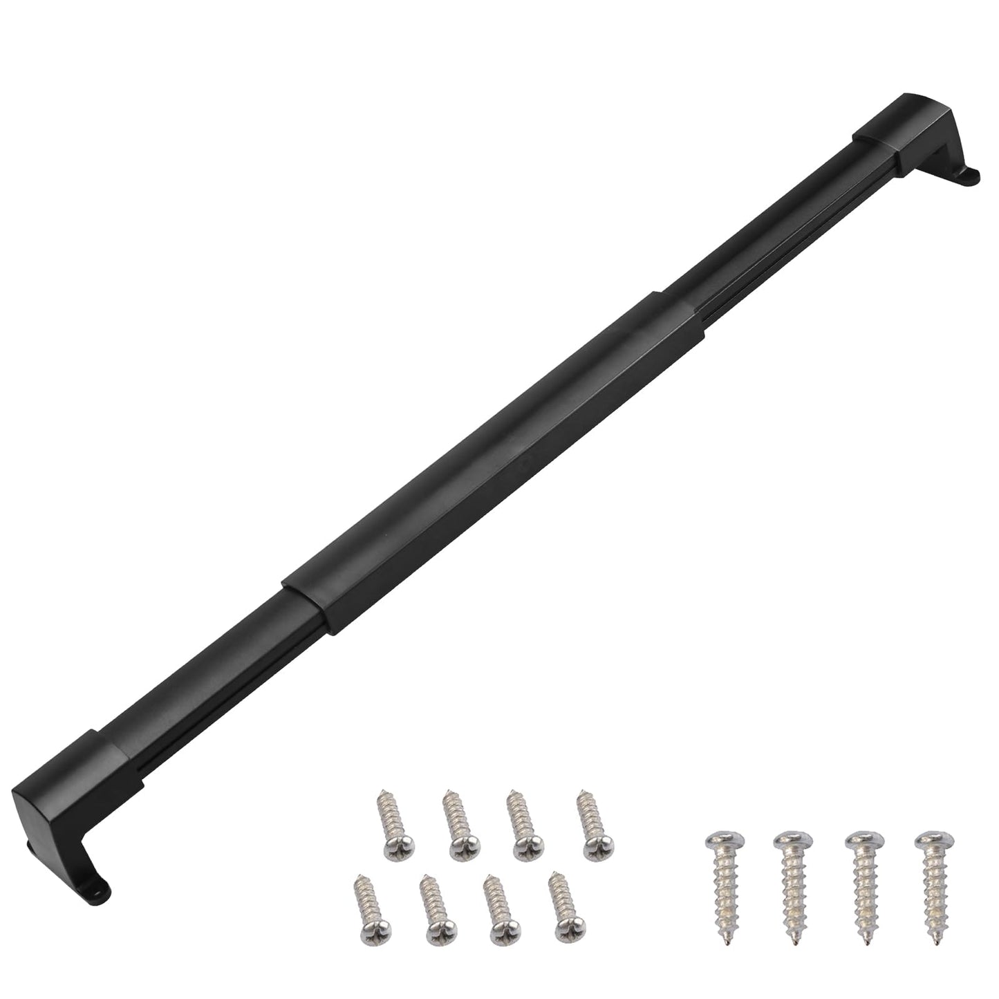 RVGUARD RV Screen Door Cross Bar Handle Adjustable from 21-5/8 Inch to 28-5/8 Inch with Sturdy and Secure Non-Slip Grip, Black