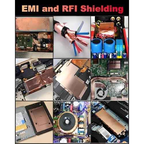 Copper Tape 1Inch x 50 Feet Double Conductive Metal Foil Adhesive Tape for EMI/RFI Shielding, DIY Crafts, Grounding, Stained Glass, Garden, Solder Paper Circuit, Guitar Interference Shield, Duct Wrap