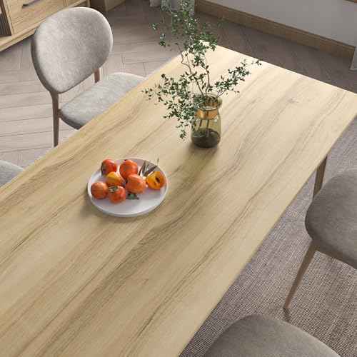 CHIHUT 12¡±x100¡± Light Oak Wood Grain Contact Paper Peel and Stick Wood Look Wallpaper Waterproof Self Adhesive Contact Paper Wood Vinyl Wrap Decorative Wooden Wall Paper for Countertops Cabinets