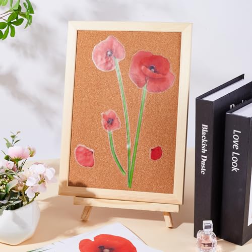 GORGECRAFT 27.8x8 Large Red Poppy Flower Wall Decals Trash Stickers for Trash Cans Decorative 3D Floral Stickers Waterproof Beautiful Flowers Self Adhesive Peel & Stick Removable Decor