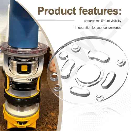 DNP613 Router Sub Base for DE-WALT 20V Compact Routers, Replace DNP613, Fits Model DCW600B, DWP611, DWP611PK More, Round