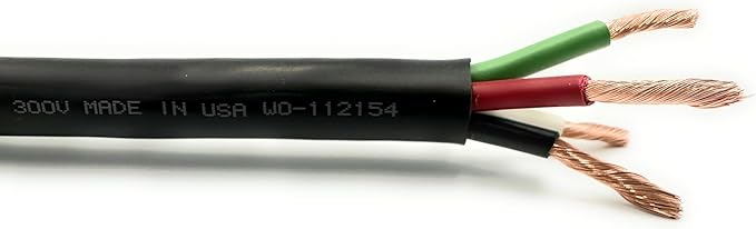 NATIONAL Wire & Cable – 22 AWG 4-Conductor Premium Copper Wire, 500 ft, Stranded | Made in USA, Flexible Jacket | Electronics, Alarms, Signal Wiring, DIY, Indoor and Outdoor Use