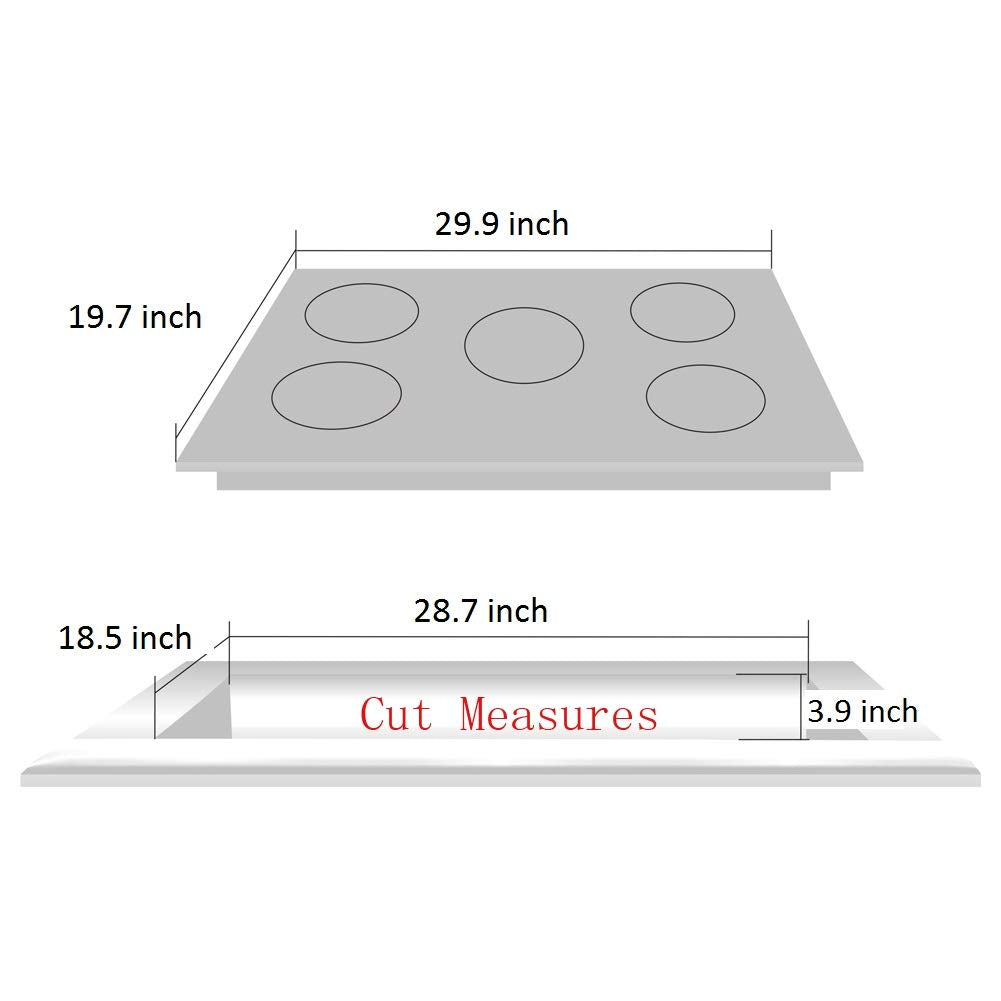 Deli-kit 30 Inch Gas Cooktop - Dual Fuel Sealed 5 Burners Drop-In Stainless Steel Hob DK257-A01