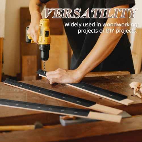 Set of 4 C Channel Steel Support for Table Top Live Edge Slab, 32" x 1/2" Leg Hidden Metal Support Bracing C Channel Bracket with Screws for Woodworking or DIY Projects, 32 Inch