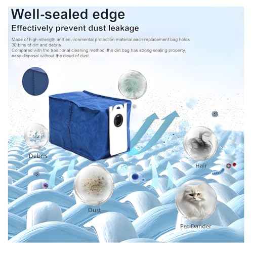 Replacement Dust Bags Compatible With BObsweep Dustin/Ultra-Vision/Orb-i / RC400 £º7 pack Durable and Efficient vacuum Bag for Pet Hair, Dirt, and Debris on All Floor Surfaces