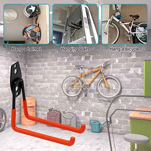 Eagles Garage Wall Hooks,12Pack Heavy Duty Garage Storage Hooks with Anti-Slip Coating,Wall Mount Garage Hanger Organizer,Tool Hangers for Hanging Bike, Ladder and Garden Tools