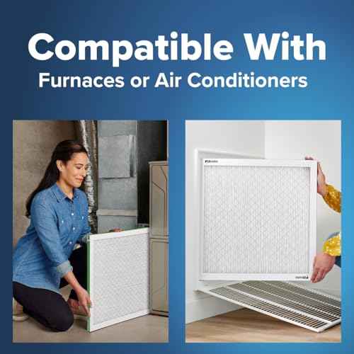 Filtrete 16x24x1 AC Furnace Air Filter, MPR 700, MERV 8, Tough on Pollen, Easy on Airflow, 3-Month Pleated 1-Inch Electrostatic Air Cleaning Filter, 6-Pack (Actual Size 15.81 x 23.81 x 0.81 in)