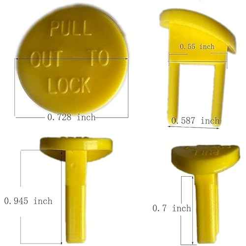 Yellow Safety Switch Key Compatible with Craftsman Radial Arm Jointer Band Drill Sears Table Saw, Sander, Band Saw, Drill Press Parts- Oval (2pcs-pack)