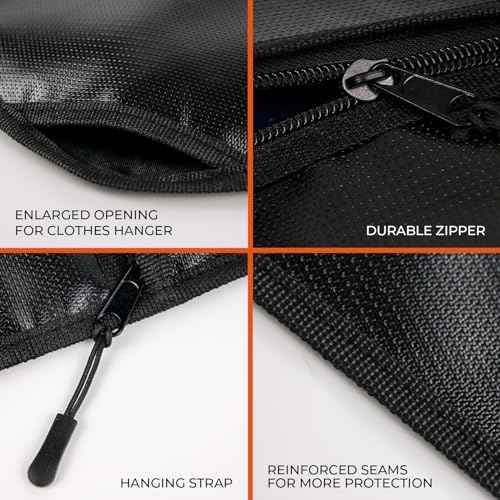 ROLOWAY Hanger Diversion Fireproof Safe, Hidden Compartment for Home & Travel, Secret Safe for Cash Hiding Under Clothes