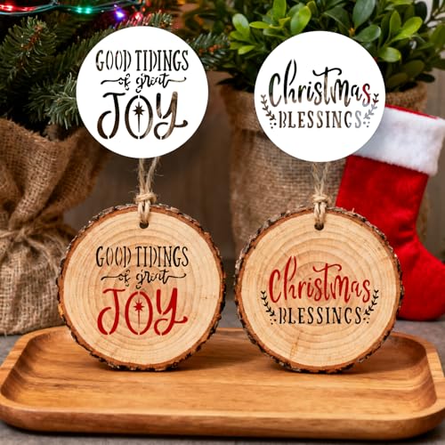 Nativity Christmas Stencils ? 16PCS Reusable Templates for Painting on Wood, Cookies, Ornaments, Glass & DIY Crafts Holiday Party Decorations