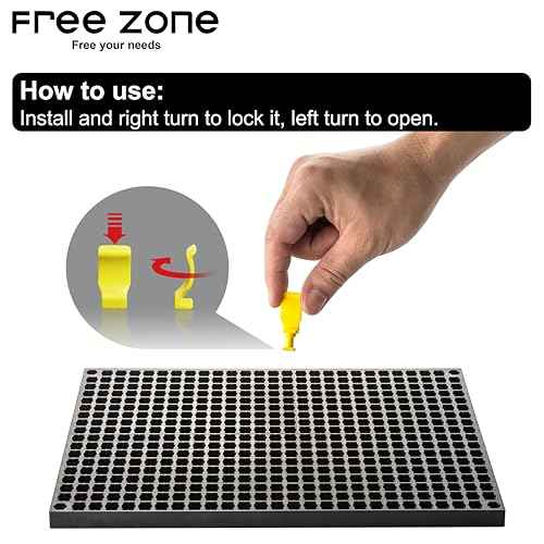 FREE ZONE - 60-Piece Universal Clips - Accessory for FREE ZONE socket organizer to Clip On and Organize Tools