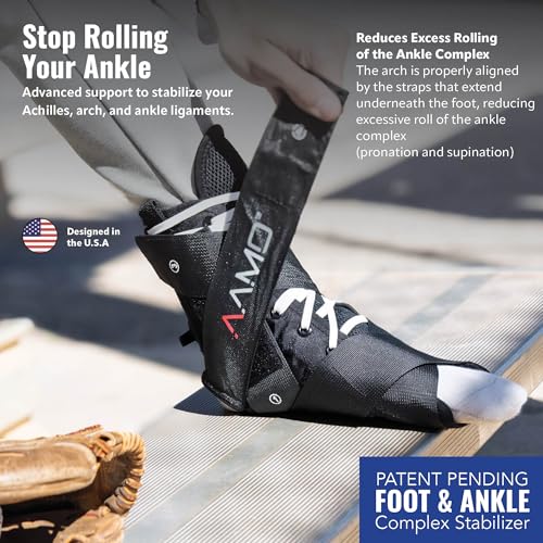 AAMO Sport Lace Up Ankle Brace for Women and Men, Ankle Support, Foot Brace, For Sprained or Injured Ankle and More, Ankle Brace for Sports, Size XL