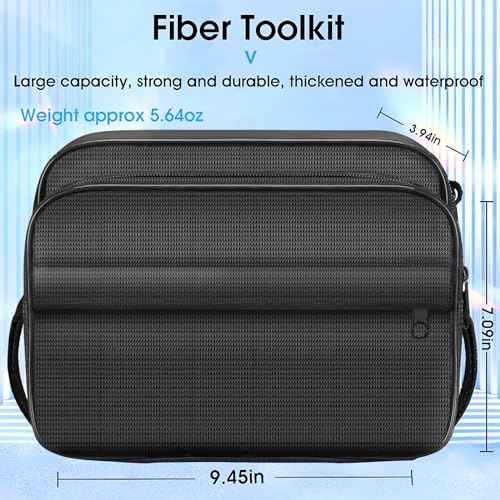 Fiber Optic Termination Tool Kit FTTH Cable Cold Welding Tool Set with 6S Optical Fiber Cleaver and FC-LC Adapter M7 3 in 1 OPM with RJ45