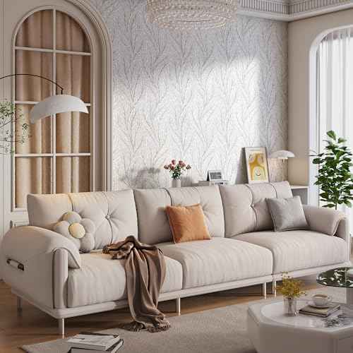Leaf Peel and Stick Wallpaper Boho 17.3"x78.7" Plant Beige and White Wallpaper Removable Self Adhesive Wall Paper for Bedroom Beige Leaves Contact Paper for Cabinets Vinyl Film Roll