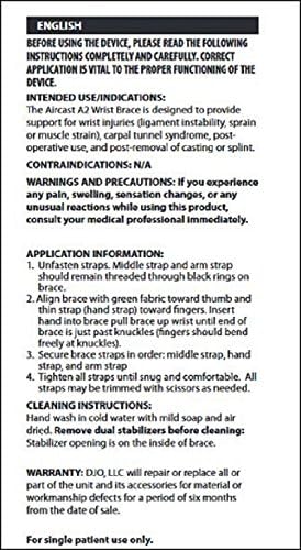 Aircast A2 Wrist Support Brace with Thumb Spica
