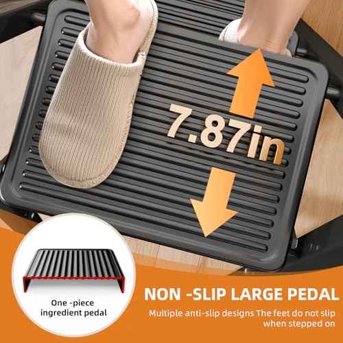 4 Step Ladder,Folding Step Stool with Widen Anti-Slip Pedals,Sturdy Carbon Steel Ladder,Convenient Handrail Heavy Duty Step Stool of 330lbs Capacity Step Stools for Adults Kitchen +1