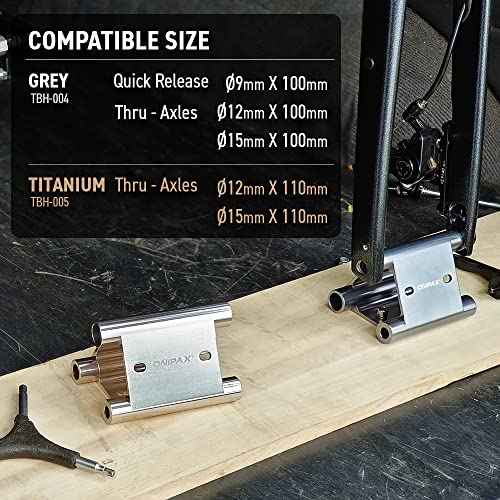 ONIPAX Triangle Bike Fork Mount Hitch Rack ; for 15mmx110mm, 12mmx110mm, 9mm x110mm