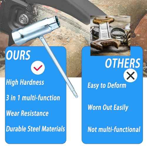 3pack Replacement Combination 13 x 19mm T-Wrench and T27 Torx Screwdriver, Chainsaw Tool Wrench, Chain Saw Scrench