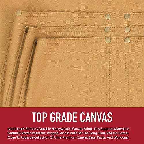 Rothco Full-Body Canvas Work Apron ?? 20 Utility DIY Accessory & Hand Tool Pockets